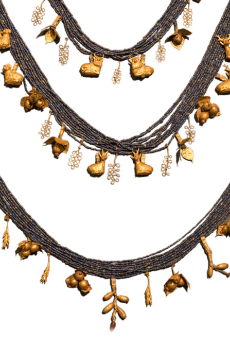 Lapis Lazuli and Gold Diadem found in Puabi's Tomb at Ur