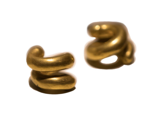 Gold Spiral Hair Rings from Alacahoyuk
