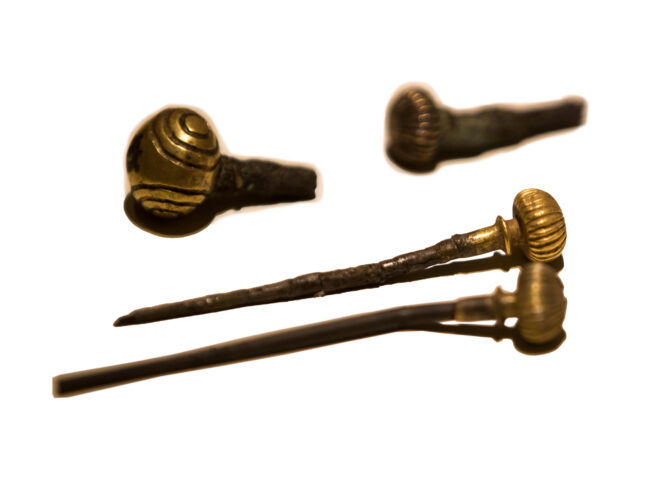 Knob headed pins from Grave MA at Alacahoyuk