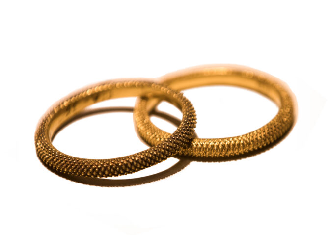 Gold Bracelet from Alacahoyuk displaying Granulation Technique