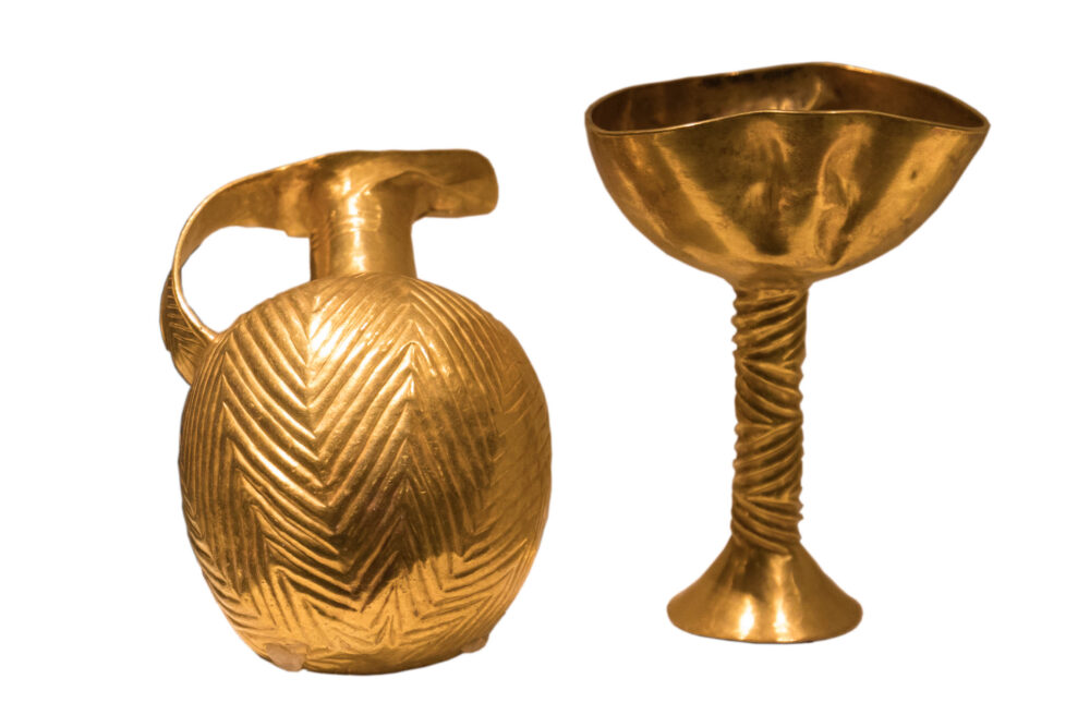 Gold Vessels from Grave BM at Alacahoyuk