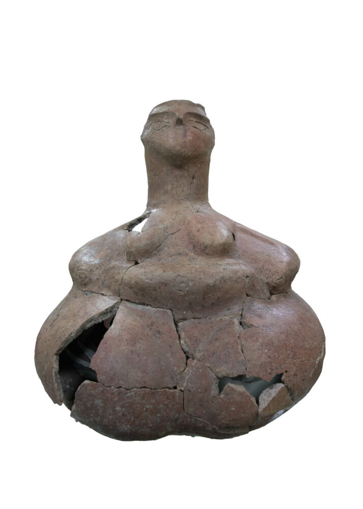 Neolithic pottery goddess figurine from Konya