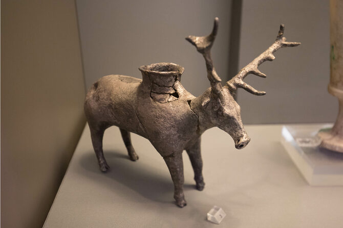Hittite Silver Libation Vessel from Mycenae