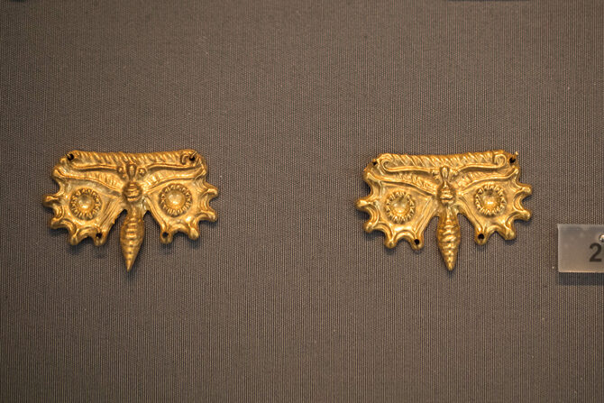 Butterfly jewelry from Grave Circle A at Mycenae