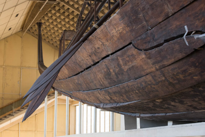 Cedar Planking on the ship of Khufu