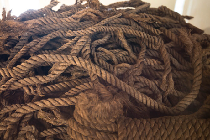 Rope used to bind ship of Khufu together