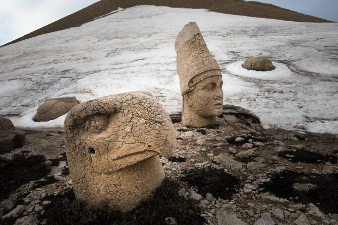 Sculptured Heads on Nimrud Dagh
