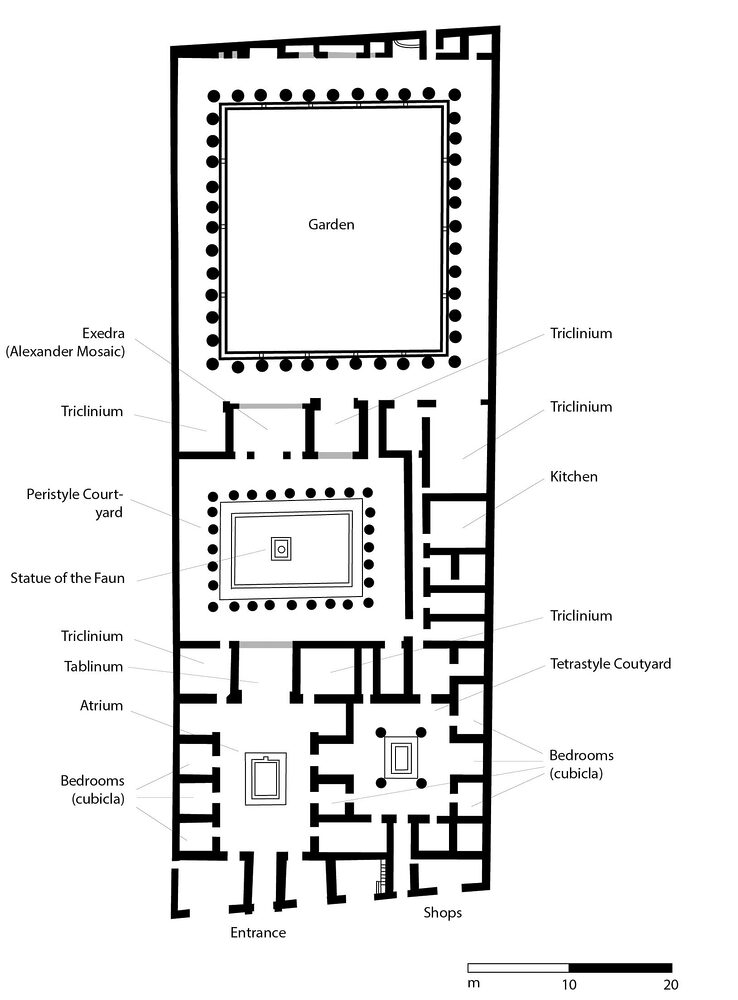 Plan of the House of the Faun