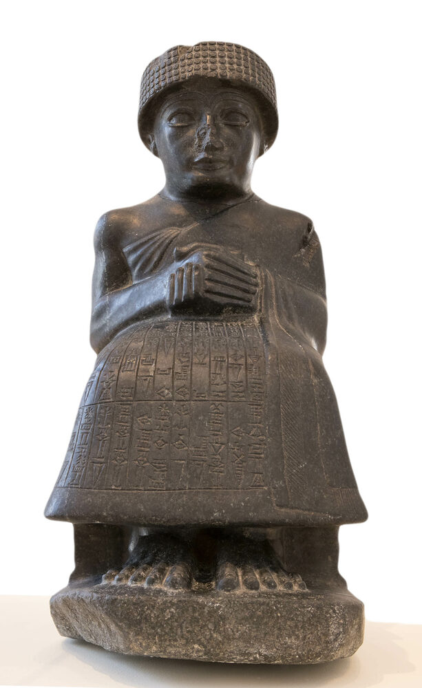 Diorite Statue of Gudea from the Louvre
