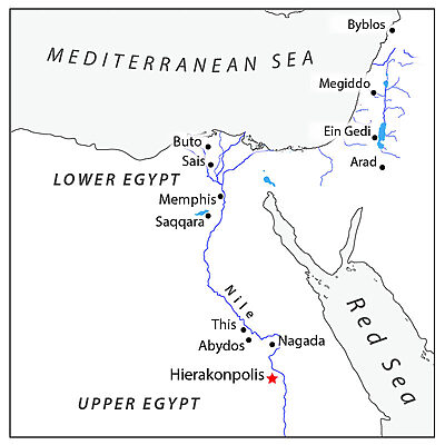 Map of Hierakonpolis