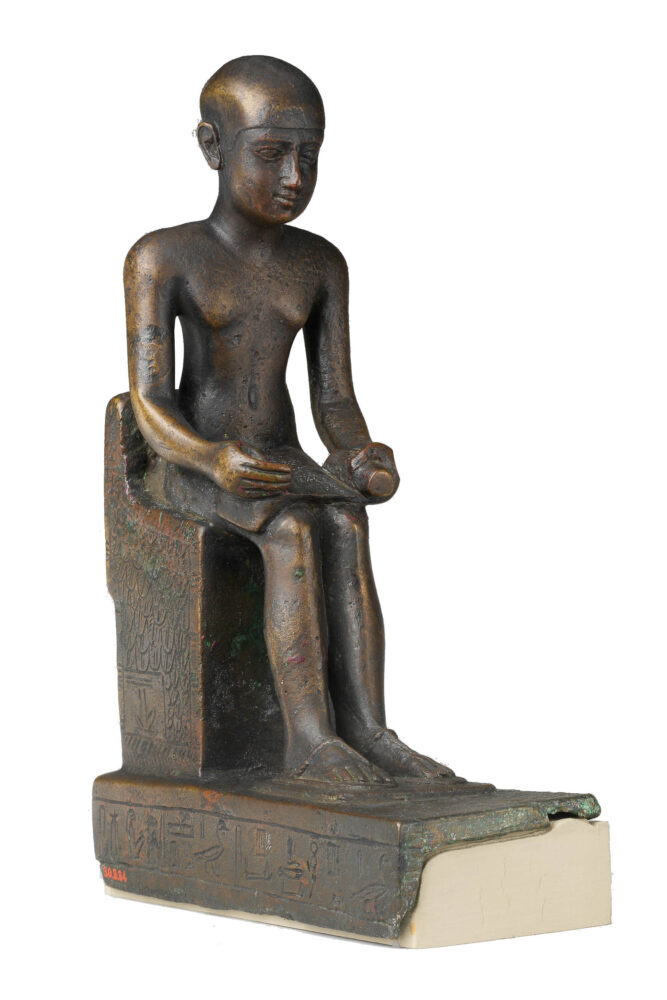 Bronze statuette of Imhotep