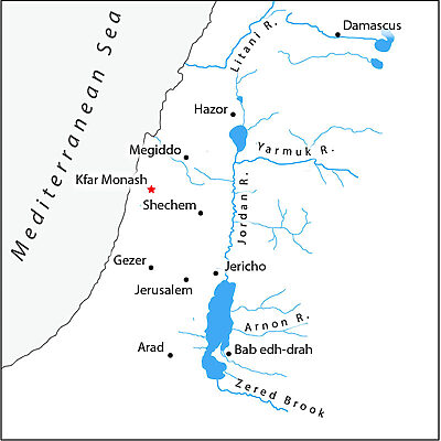 Map of Kfar Monash