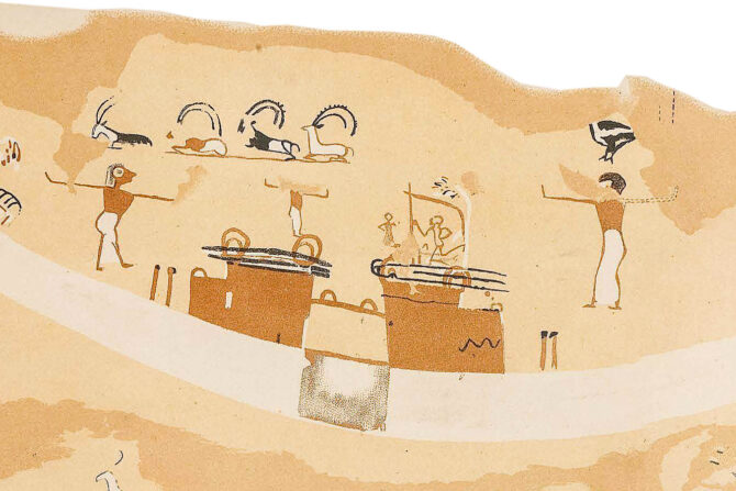 Scene from Tomb 100 at Hierakonpolis