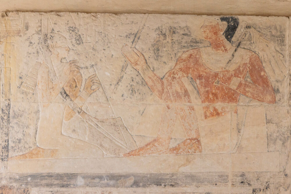 Mereruka and his wife Waatetkhethor playing music