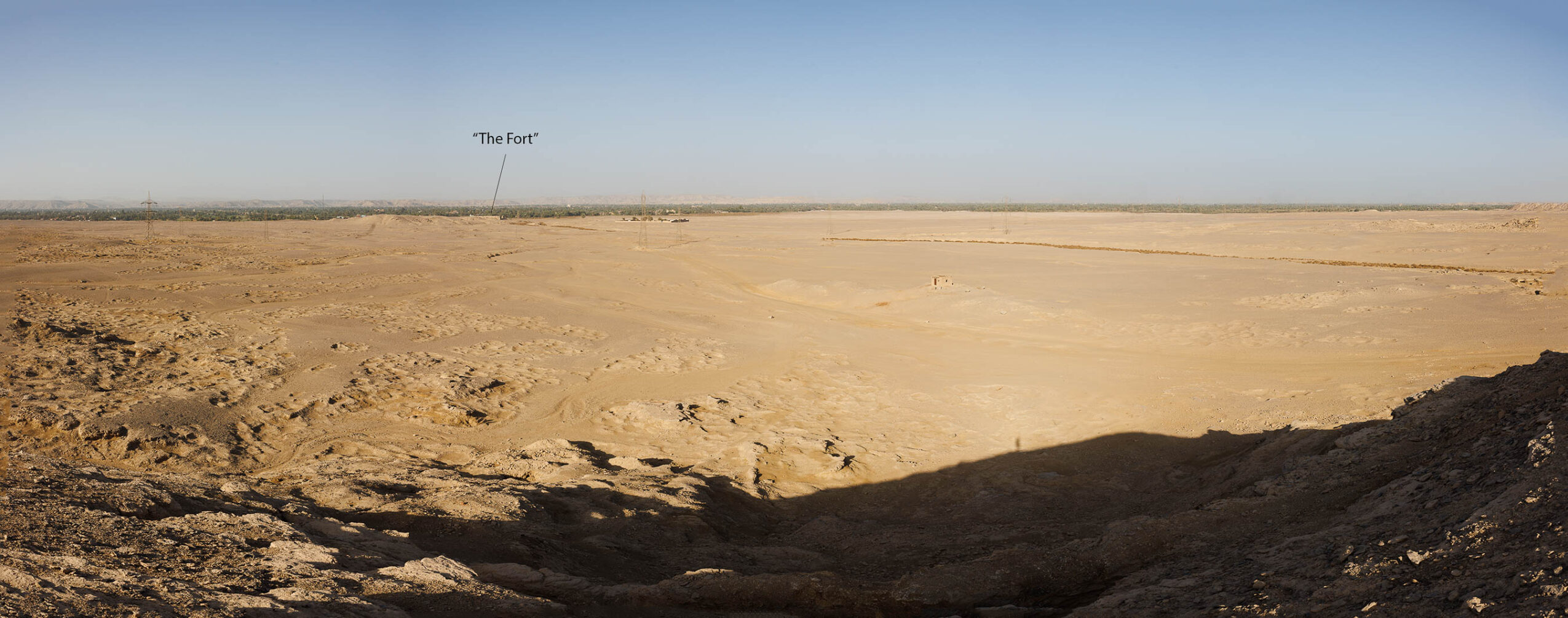 Landscape image of site of Hierakonpolis (Nekhen) in Upper Egypt