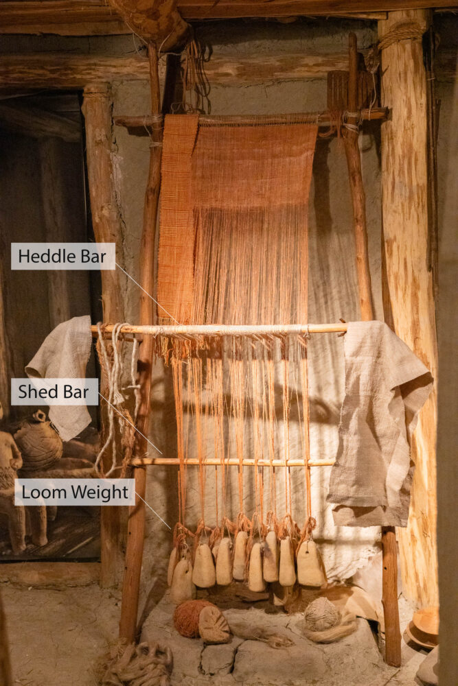 Vertical Loom at National Museum of Hungary