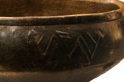 Kura Araxes Red Black Burnished Incised Figure