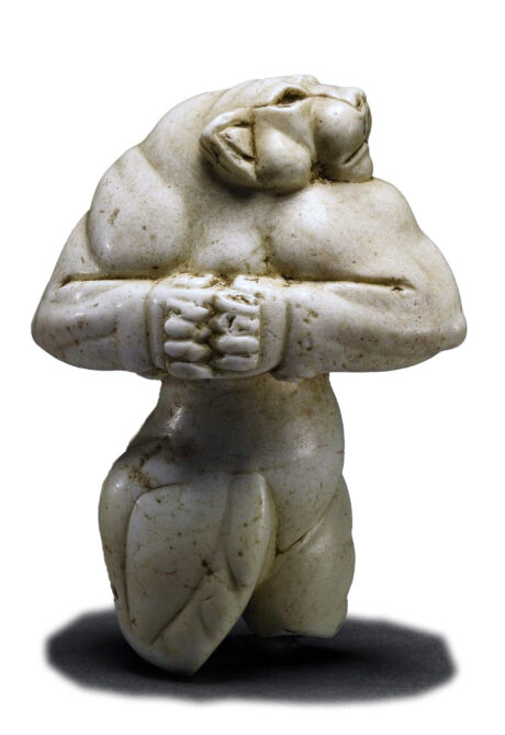 The Guennol Lioness produced by Elamite crafstmen of the proto-elamite period