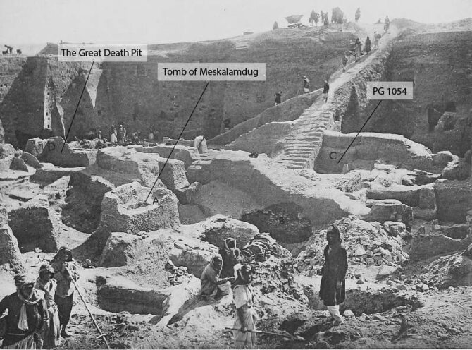 Picture of Royal Cemetery of Ur during excavations