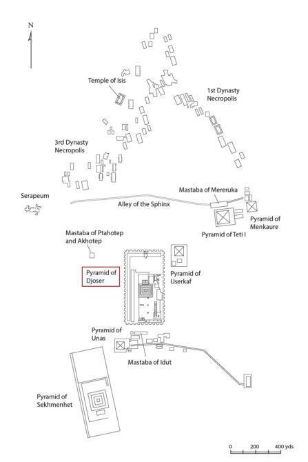 Map of Saqqara
