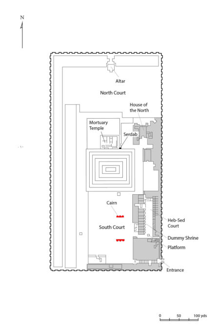 Map of Step Pyramid of Djoser