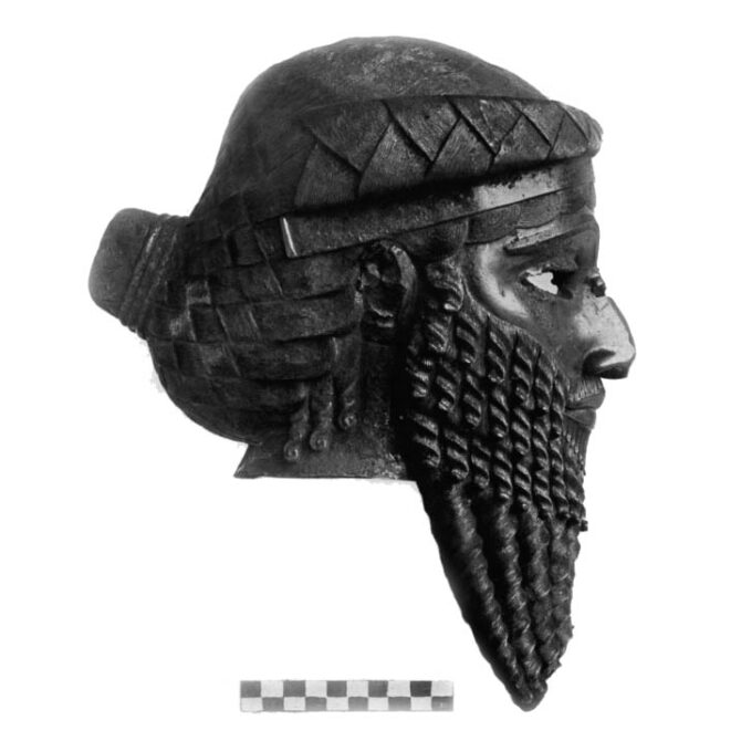 Bronze bust of Akkadian King found at Nineveh