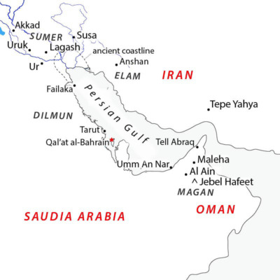 Map of Qala'at al-Bahrain