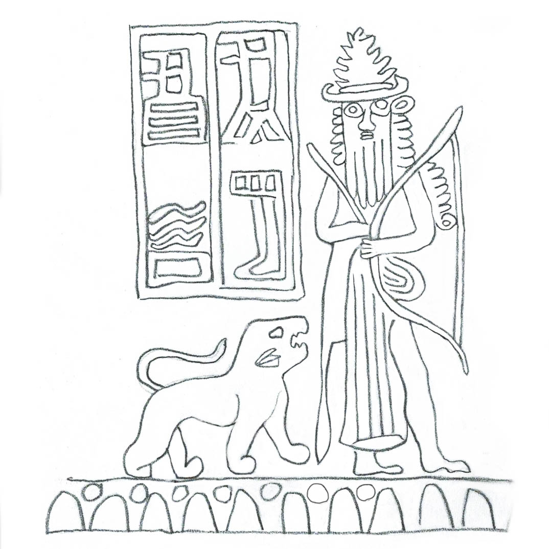 Adda Seal showing warrior god