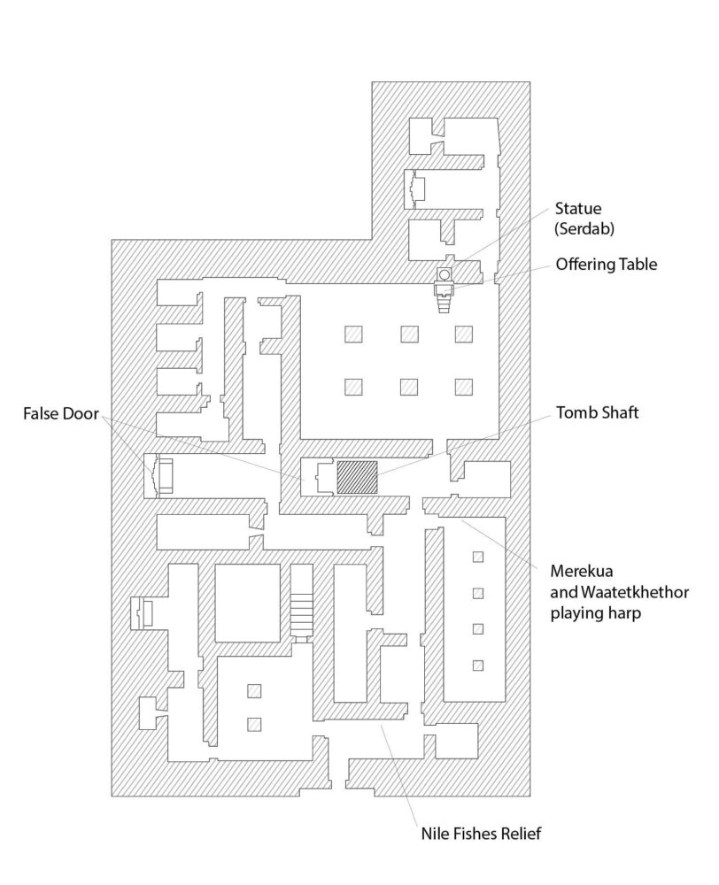 Plan of Mastaba of Mereruka