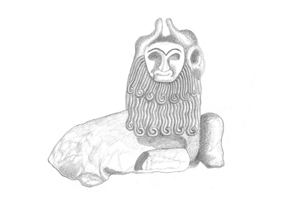 Couchant Bull from Ebla Palace G