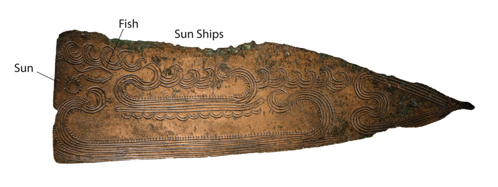 Copper razor from Denmark with solar boats